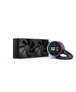 NZXT Kraken Elite 240 2024 - AIO CPU Liquid Cooler - 240mm Radiator - 2 x F120P Fans - Customizable 2.72" IPS LCD - NZXT Turbine Pump - AMD® AM5, AM4 - Intel® LGA 1851/1700, 1200/115X - Black