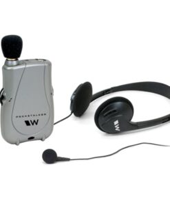 Williams Sound PKT D1 EH Pocketalker Ultra Duo Pack Amplifier with Single Mini Earbud and Folding Headphone