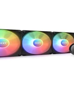 NZXT Kraken 360 RGB - RL-KR360-B1-360mm AIO CPU Liquid Cooler - Customizable 1.54" Square LCD Display for Images, Performance Metrics and More - 3 x F120 RGB Core Fans - Black