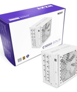 NZXT C1000 Gold ATX 3.1 - Fully Modular Low-Noise PC Gaming Power Supply - 1000 Watts - 80 Plus Gold - 12V-2x6 Connector - Zero Fan Mode - 100% Japanese Capacitors - White