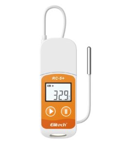 Elitech RC-5+ TE Digital PDF USB Temperature Data Logger Reusable Recorder Refrigerator Thermometer 32000 Points High Accuracy (Extra External Sensor)-10Pack