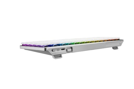 ASUS ROG Falchion RX Low Profile 65% Wireless Gaming Keyboard with ROG RX Red Low-Profile switches, tri-Mode Connection with ROG SpeedNova, Silicone dampening Foam, Touch Panel, and MacOS Support. - Image 5