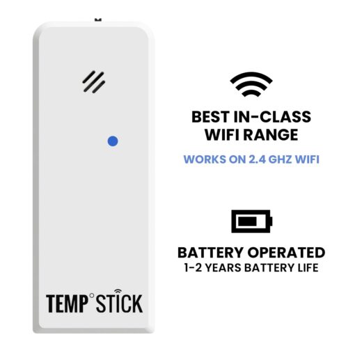 Temp Stick Remote WiFi Temperature & Humidity Sensor, Data Logger. No Subscription. 24/7 Monitor, Unlimited Text, App & Email Alerts. Made in America. Use with Alexa, IFTTT. Monitor Anywhere, Anytime - Image 9