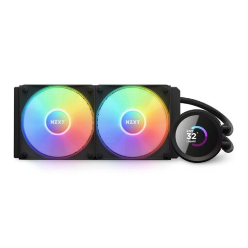 NZXT Kraken 240 RGB - RL-KR240-B1-240mm AIO CPU Liquid Cooler - Customizable 1.54" Square LCD Display for Images, Performance Metrics and More - 2 x F120 RGB Core Fans - Black - Image 9