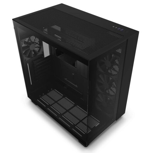 NZXT Kraken 360 RGB CPU Liquid Cooler & H9 Flow Dual-Chamber ATX Mid-Tower PC Case - 360mm AIO Cooler with Customizable LCD Display & High Airflow Case with Glass Panels - Image 4