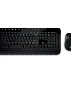 Microsoft Wireless Desktop 2000, Black - Wireless Keyboard and Mouse Combo with Comfortable Palm Rest.