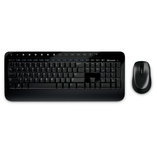 Microsoft Wireless Desktop 2000, Black - Wireless Keyboard and Mouse Combo with Comfortable Palm Rest.