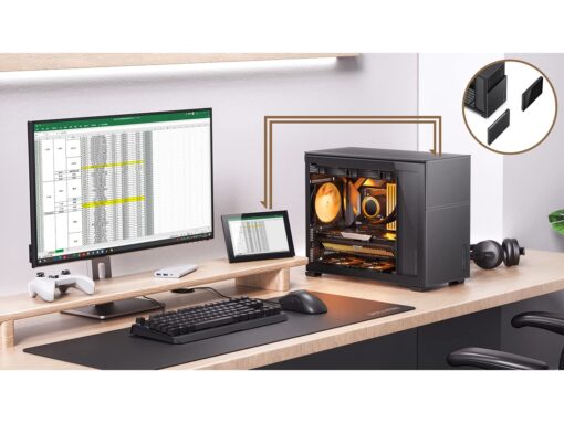 JONSBO D31 MESH SC Black Micro ATX PC Case with Screen, M-ATX/ITX Motherboard/Support RTX 4090(335-400mm) GPU 360/280AIO,Power ATX/SFX: 100mm-220mm Multiple Tool-Free Design Computer case - Image 6