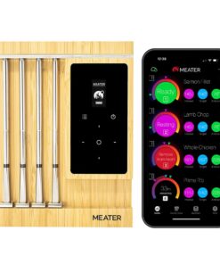 MEATER Pro XL: Wireless Smart Meat Thermometer | 4 Multi-Sensor Probes | Bluetooth & WiFi | 1000°F Heat Resistance | Certified Accuracy for BBQ, Oven, Grill, Smoker, Air Fryer, Deep Fryer, Sous Vide