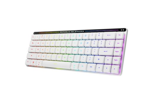 ASUS ROG Falchion RX Low Profile 65% Wireless Gaming Keyboard with ROG RX Blue Low-Profile switches, tri-Mode Connection, Protective Cover, Silicone dampening Foam, Touch Panel, and MacOS Support. - Image 8