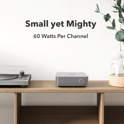 WiiM Amp: Multiroom Streaming Amplifier | Compatible with AirPlay, Google Cast, Alexa | HDMI, Voice Control | Stream from Spotify, Amazon Music, Tidal & More | Space Gray - Image 8