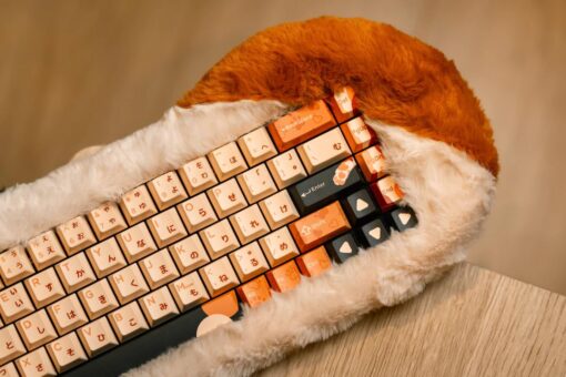 DRY STUDIO PETBRICK 65 2.4G Wireless Gaming Keyboard 65%, World's First Fluffy, Pettable Custom Mechanical Leaf Spring Keyboard, Switch Between Two Styles Any Time, Calico - Image 6