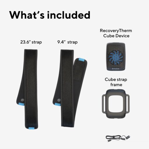 Therabody RecoveryTherm Cube Instant Heat, Cold and Contrast Therapy for Pain Relief, Aches and Pains, and Muscle Recovery - Portable Hands Free Cryotherapy Machine with Cold Compress & Heating Pad - Image 2