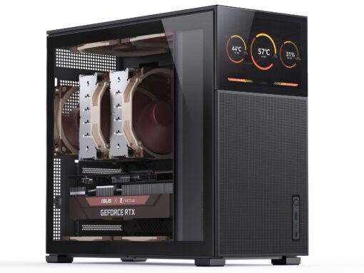 JONSBO D41 MESH SC Black ATX Computer Case with Screen, ATX PC Case Mid Tower/Support RTX 4090(335-400mm) GPU 360/280AIO,Power A-TX/SFX: 100mm-220mm Multiple Tool-Free Design,Black - Image 5