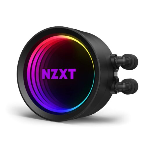 NZXT Kraken X53 240mm - RL-KRX53-01 - AIO RGB CPU Liquid Cooler - Rotating Infinity Mirror Design - Improved Pump-Powered By CAM V4-RGB Connector-Aer P 120mm Radiator Fans (2 Included), Black, X Gen 3 - Image 3