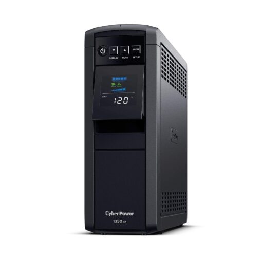 CyberPower CP1350PFCLCD PFC Sinewave UPS System, 1350VA/880W, 12 Outlets, AVR, Mini-Tower - Image 2