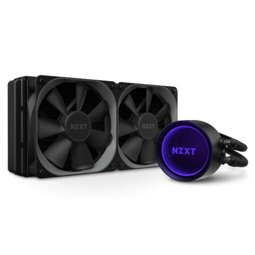 NZXT Kraken X53 240mm - RL-KRX53-01 - AIO RGB CPU Liquid Cooler - Rotating Infinity Mirror Design - Improved Pump-Powered By CAM V4-RGB Connector-Aer P 120mm Radiator Fans (2 Included), Black, X Gen 3 - Image 4