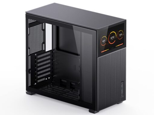 JONSBO D41 MESH SC Black ATX Computer Case with Screen, ATX PC Case Mid Tower/Support RTX 4090(335-400mm) GPU 360/280AIO,Power A-TX/SFX: 100mm-220mm Multiple Tool-Free Design,Black - Image 7