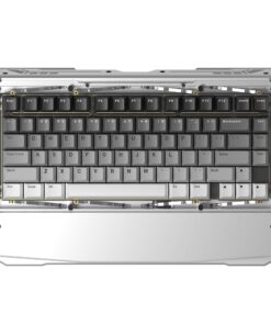 DRY STUDIO Black Diamond 75% RGB Wireless Mechanical Gaming Keyboard, 2.4G 2ms Latency, Tri-Mode Connection, Leaf Spring Mount, Custom Internals, Hotswapable Switch