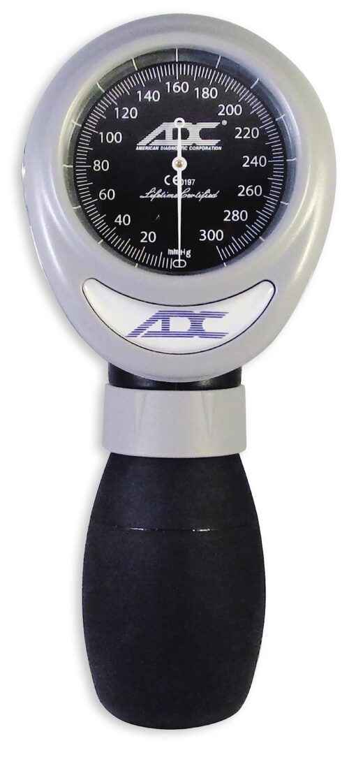 ADC Multikuf 740 5-Cuff EMT Kit with 804 Portable Palm Aneroid Sphygmomanometer, Child, Small Adult, Adult, Large Adult and Thigh Blood Pressure Cuffs (13-66 cm), Black Nylon Zipper Storage Case, Navy - Image 3
