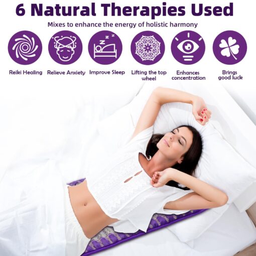 UTK Infrared Heating pad, Amethyst Heating Pad, Far Infrared Heating Pad for Back, Infrared Heating Mat, Lift Mood,Memory Function, Auto-Off, Customized Settings, Carry Bag Included, Spro: 24'' x 16'' - Image 8