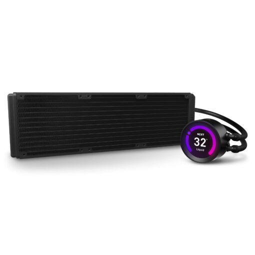 NZXT Kraken Z73 360mm - RL-KRZ73-01 - AIO RGB CPU Liquid Cooler - Customizable LCD Display - Improved Pump - Powered by CAM V4 - RGB Connector - Aer P 120mm Radiator Fans (3 Included) ,Black - Image 9