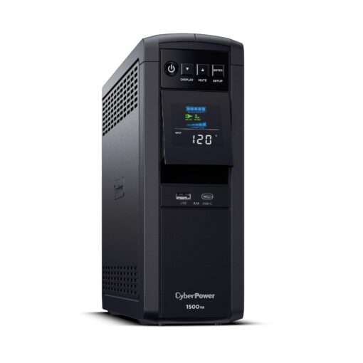 CyberPower CP1500PFCLCD PFC Sinewave UPS System, 1500VA/1000W, 12 Outlets, AVR, Mini Tower,Black - Image 9