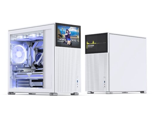 JONSBO D41 MESH SC White ATX Computer Case with Screen,ATX PC Case/Support RTX 4090(335-400mm) GPU 360/280AIO,Power A-TX/SFX: 100mm-220mm Multiple Tool-Free Design,White - Image 9