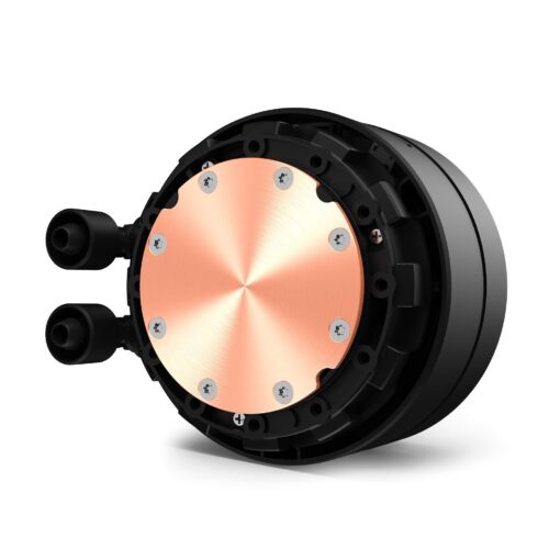 NZXT Kraken X53 240mm - RL-KRX53-01 - AIO RGB CPU Liquid Cooler - Rotating Infinity Mirror Design - Improved Pump-Powered By CAM V4-RGB Connector-Aer P 120mm Radiator Fans (2 Included), Black, X Gen 3 - Image 2