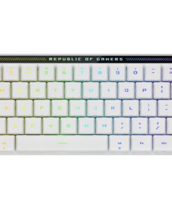 ASUS ROG Falchion RX Low Profile 65% Wireless Gaming Keyboard with ROG RX Red Low-Profile switches, tri-Mode Connection with ROG SpeedNova, Silicone dampening Foam, Touch Panel, and MacOS Support.