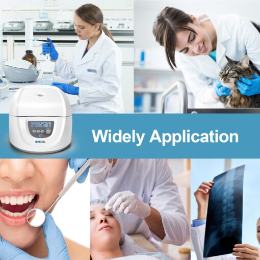 ONiLAB Professional PRP Centrifuge Machine 15mLx8, 10mL/7mL/1.5-5mlx 12, Lab Benchtop Centrifuge, 3 Preloaded Programs for Fast Operation,Store 9 Programs, 30sec-99min,300-4500rpm(Max. 2490xg) - Image 3