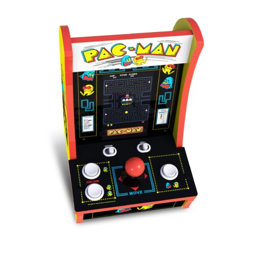Arcade1Up PAC-Man Countercade – 3 Classic Games, Retro Game Console for Home, Portable Console with 7-inch Screen, Table-top Video Game for Game Room - Image 2