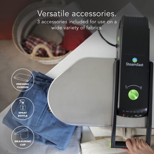 Steamfast SF-680 Digital Steam Press with Multiple Fabric Settings and Steam Burst Function,Stainless/Black, Stand - Image 7