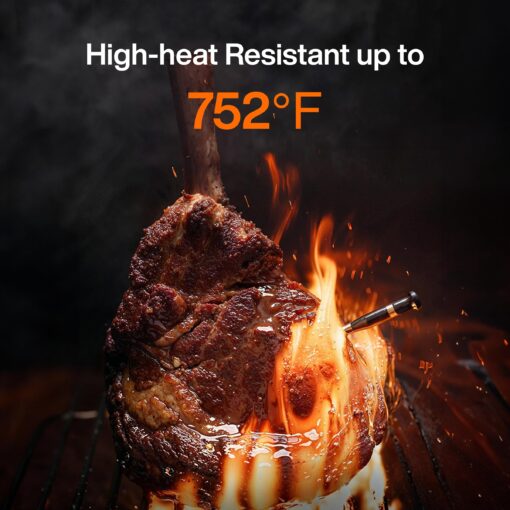 Typhur Sync Wireless Meat Thermometer Quad | 4 Probes | 6 Sensors | LCD Display | WiFi and Bluetooth 5.3 | Improved Stability and Range | IPX8 Waterproof | for BBQ, Grill, Smoker, Oven, Kitchen - Image 4
