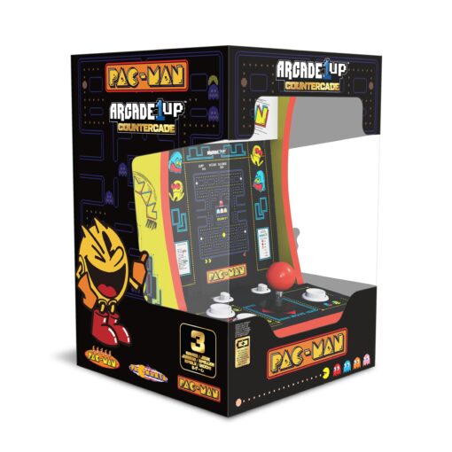 Arcade1Up PAC-Man Countercade – 3 Classic Games, Retro Game Console for Home, Portable Console with 7-inch Screen, Table-top Video Game for Game Room - Image 5