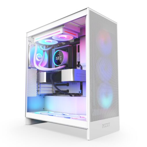 NZXT Kraken Elite 240 RGB 2024 - AIO CPU Liquid Cooler - 240mm Radiator - 2 x F120P Fans - Customizable 2.72" IPS LCD - NZXT Turbine Pump - AMD® AM5, AM4 - Intel® LGA 1851/1700, 1200/115X - White - Image 9