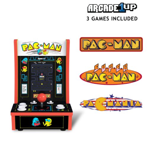 Arcade1Up PAC-Man Countercade – 3 Classic Games, Retro Game Console for Home, Portable Console with 7-inch Screen, Table-top Video Game for Game Room - Image 6