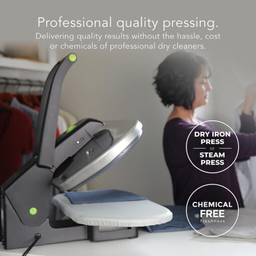 Steamfast SF-680 Digital Steam Press with Multiple Fabric Settings and Steam Burst Function,Stainless/Black, Stand - Image 5