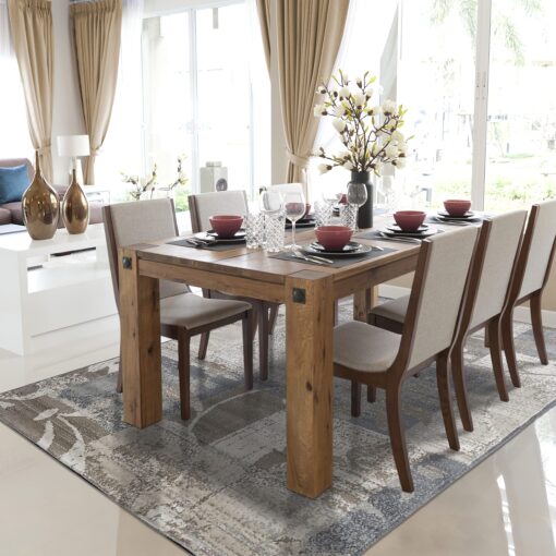 Superior Indoor Area Rug, Jute Backed, Perfect for Office, Living/Dining Room, Bedroom, Kitchen, Hallway, Entryway, Floor, Modern Floral Patchwork Decor, Pastiche Collection, 9' x 12', Ivory - Image 9