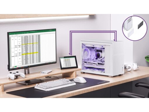JONSBO D31 MESH SC White Micro Computer Case with Screen, M-ATX/ITX Mainboard/Support RTX 4090(335-400mm) GPU 360/280AIO,Power ATX/SFX: 100mm-220mm Multiple Tool-Free Design pc case - Image 8