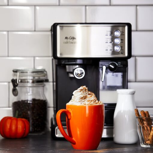 Mr. Coffee Espresso and Cappuccino Machine, Stainless Steel, Programmable Coffee Maker with Automatic Milk Frother, 15-Bar Pump, Ideal for Home Baristas - Image 3