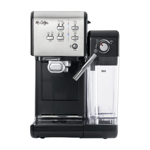 Mr. Coffee Programmable Espresso & Cappuccino Machine with Automatic Milk Frother & 19-Bar Pump, Stainless Steel - Image 11